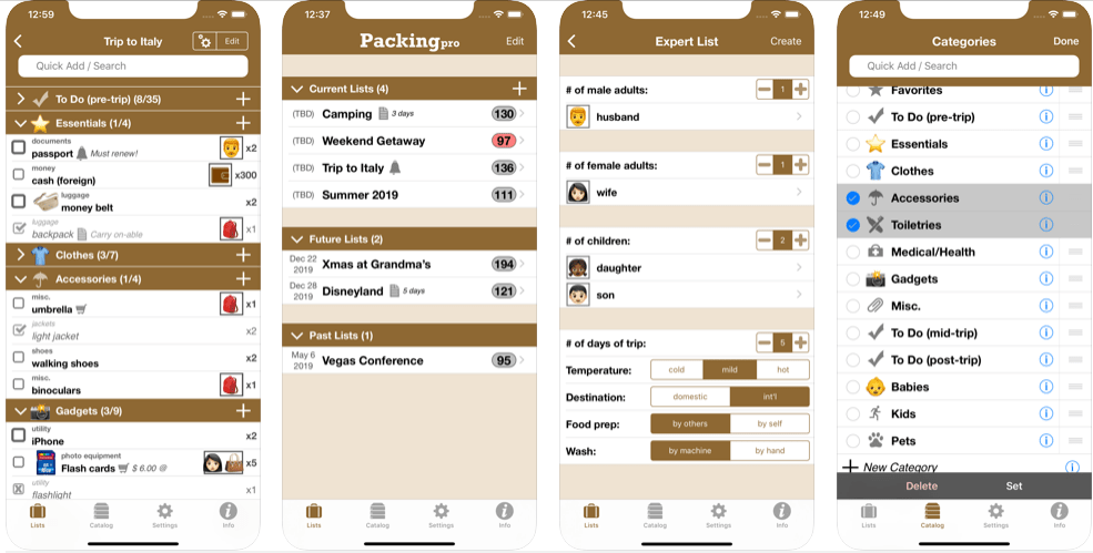Packing Pro app