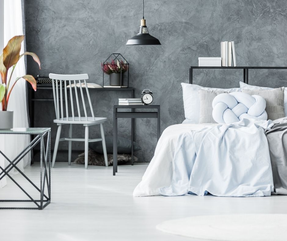 Classic Grey color bedroom